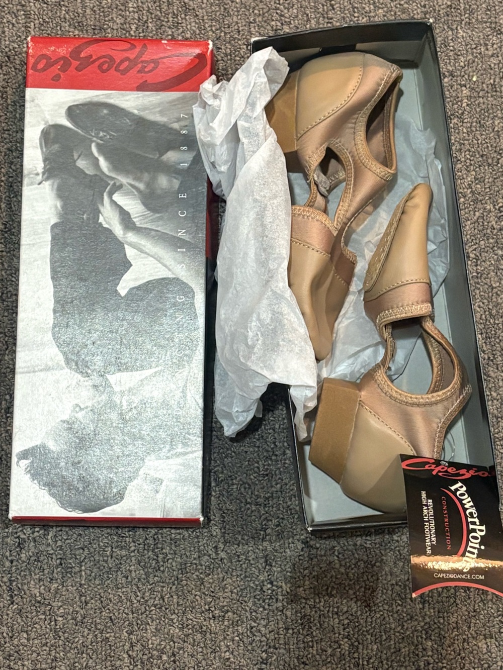 Capezio Tan Point Shoes - Kids